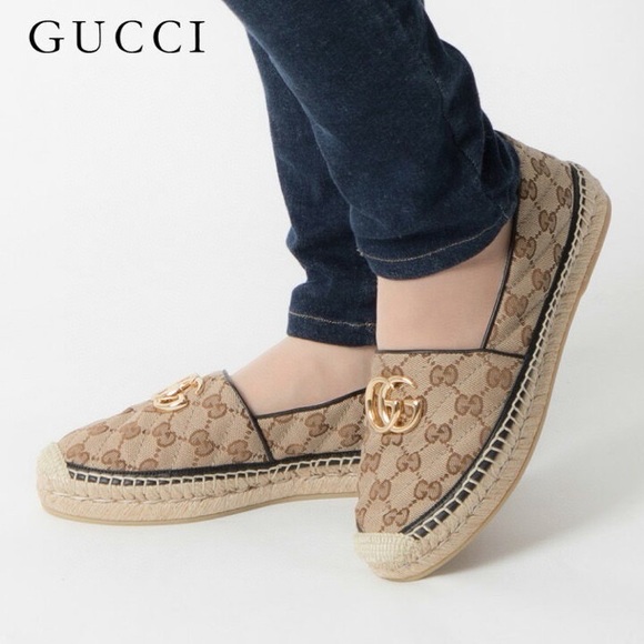 Gucci Women's Brown Espadrille Loafers - Picture 7 of 8